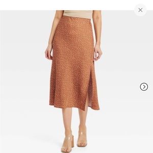 Women's Midi A-Line Slip Skirt - A New Day™